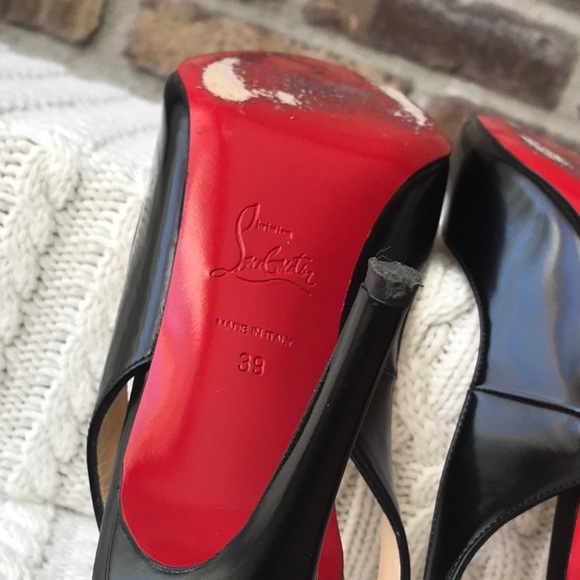 Christian Louboutin Peep Toe Sling Back - Picture 6 of 13